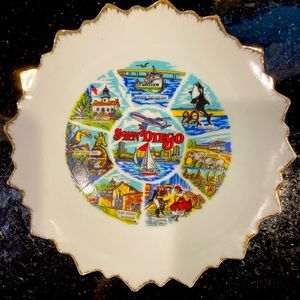 San Diego Souvenir Plate